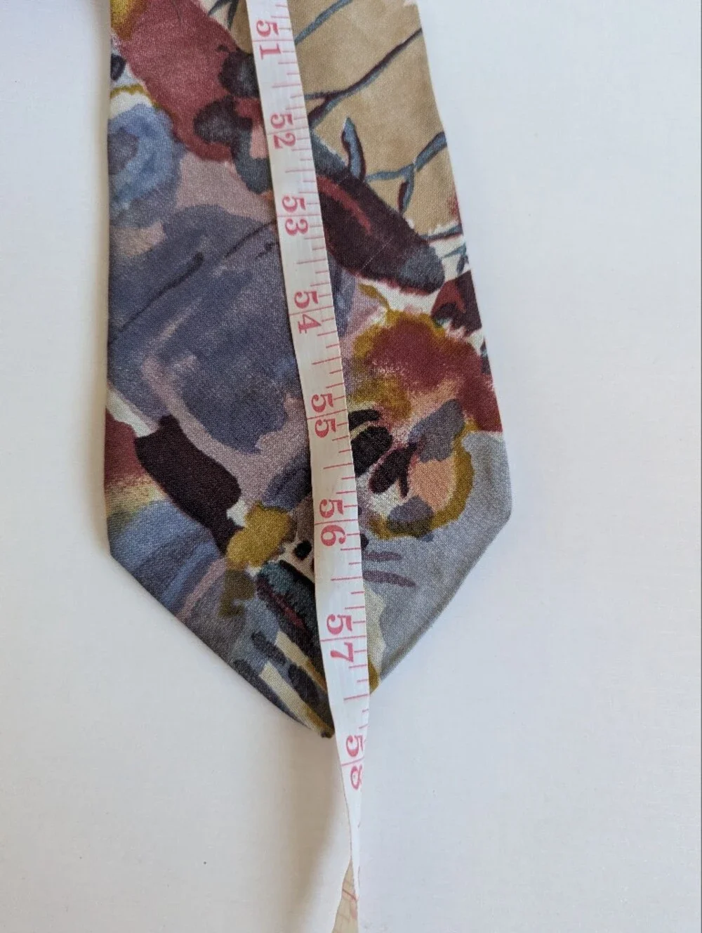 Abstract Watercolor Floral Men's Tie in Multicolor